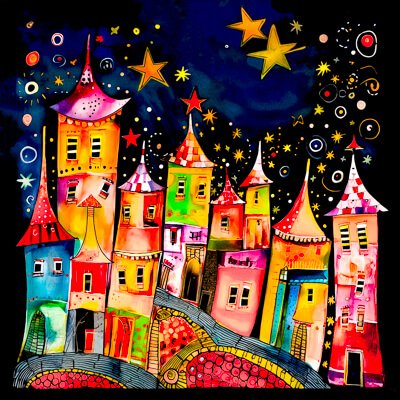 Whimsical Art Creations - CITYSCAPES — Glen Allison Whimsical Art Creations - CITYSCAPES — Glen Allison